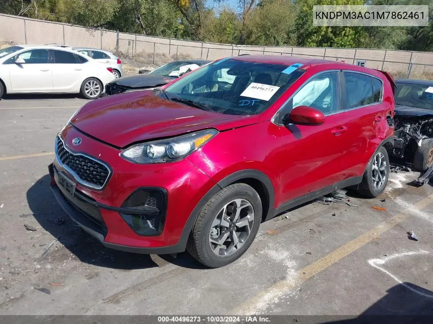 2021 Kia Sportage Lx VIN: KNDPM3AC1M7862461 Lot: 40496273