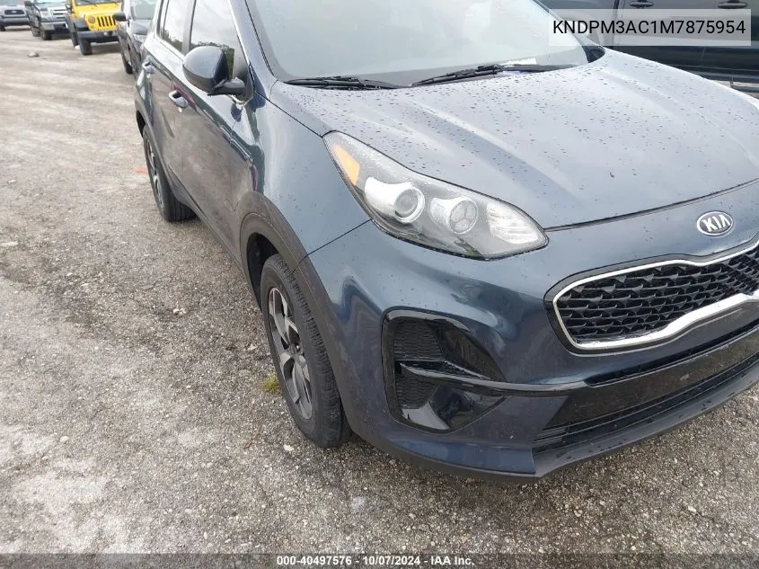 2021 Kia Sportage Lx VIN: KNDPM3AC1M7875954 Lot: 40497576