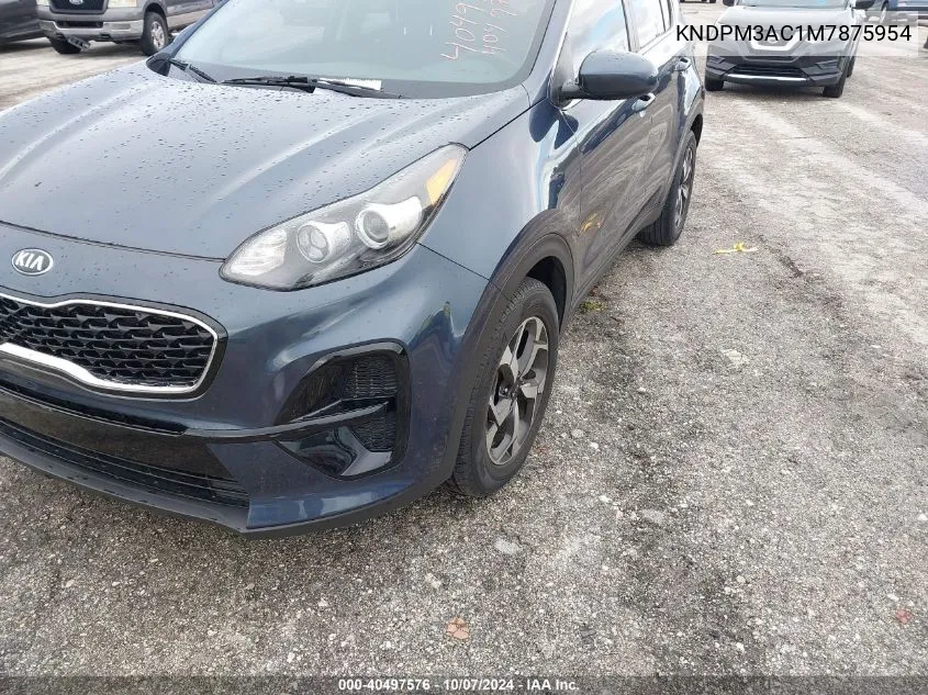 2021 Kia Sportage Lx VIN: KNDPM3AC1M7875954 Lot: 40497576