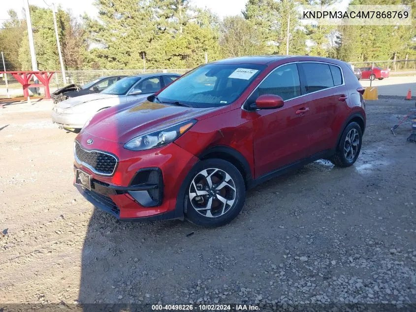 2021 Kia Sportage Lx VIN: KNDPM3AC4M7868769 Lot: 40498226