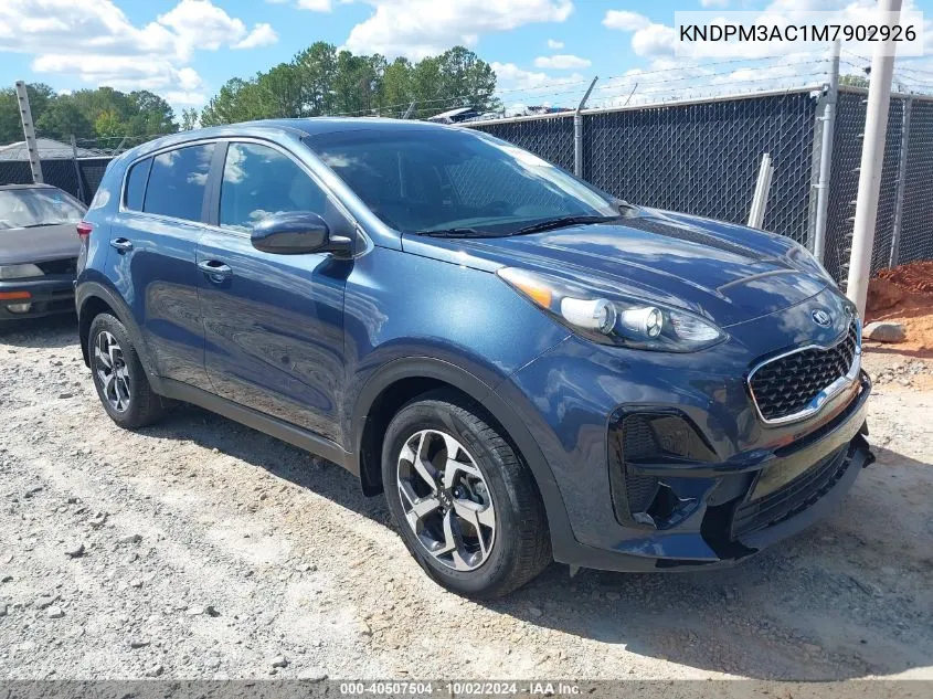 2021 Kia Sportage Lx VIN: KNDPM3AC1M7902926 Lot: 40507504