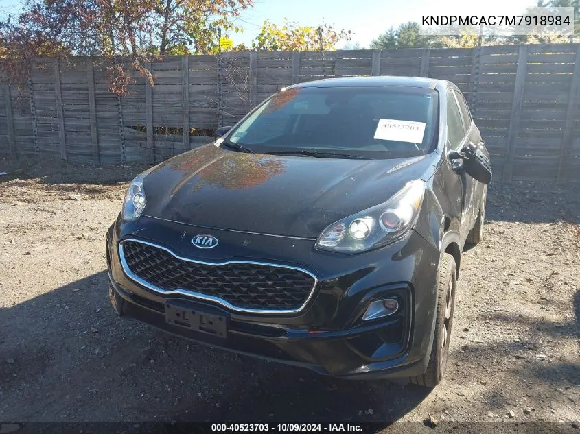 2021 Kia Sportage Lx VIN: KNDPMCAC7M7918984 Lot: 40523703