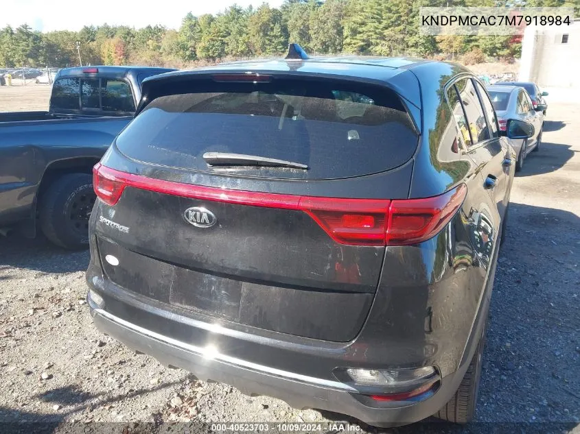 2021 Kia Sportage Lx VIN: KNDPMCAC7M7918984 Lot: 40523703