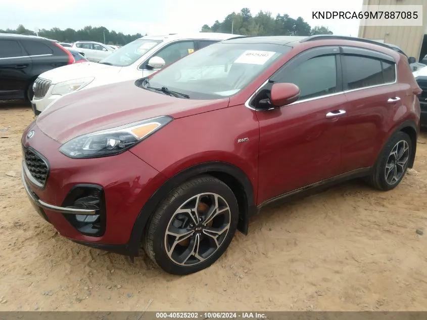 2021 Kia Sportage Sx Turbo VIN: KNDPRCA69M7887085 Lot: 40525202