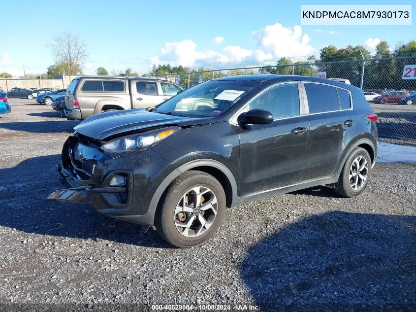 KNDPMCAC8M7930173 2021 Kia Sportage Lx