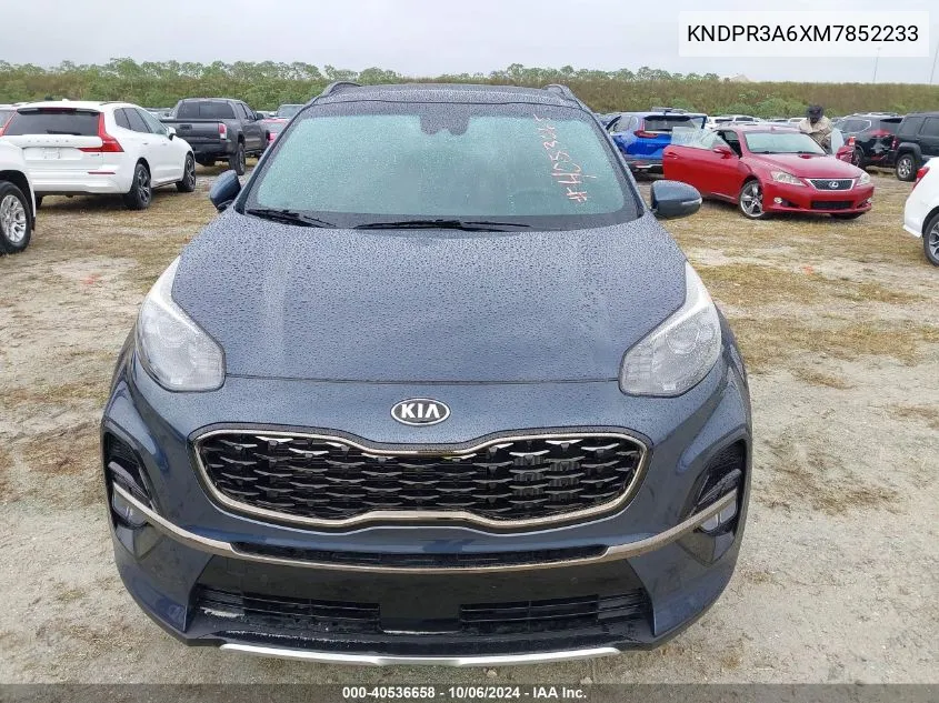 2021 Kia Sportage Sx Turbo VIN: KNDPR3A6XM7852233 Lot: 40536658