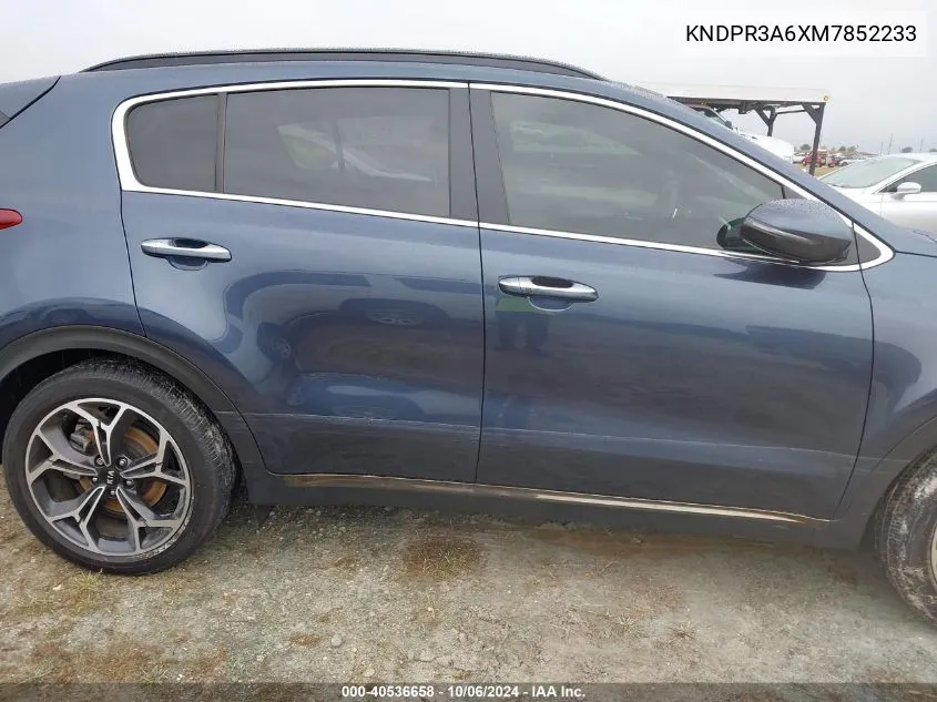 2021 Kia Sportage Sx Turbo VIN: KNDPR3A6XM7852233 Lot: 40536658