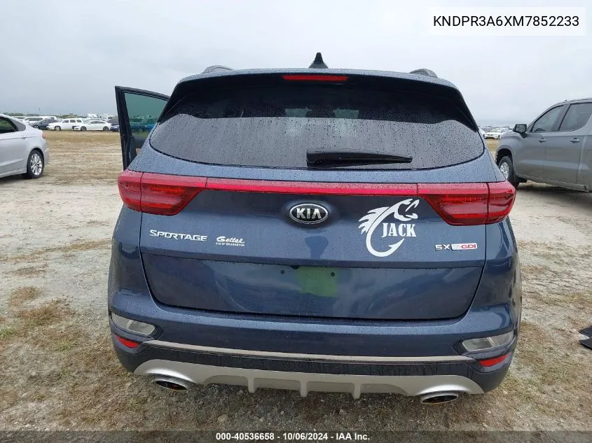 2021 Kia Sportage Sx Turbo VIN: KNDPR3A6XM7852233 Lot: 40536658