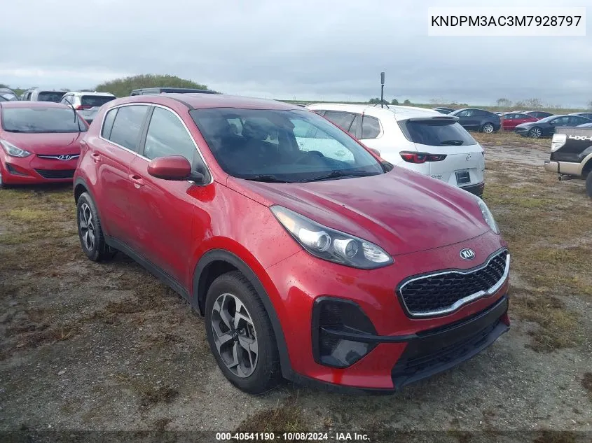 2021 Kia Sportage Lx VIN: KNDPM3AC3M7928797 Lot: 40541190