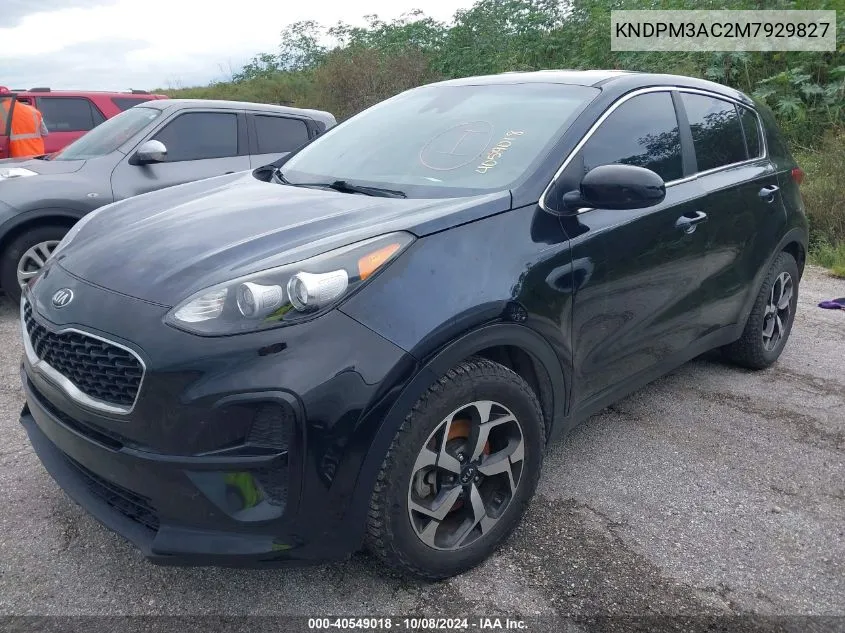 2021 Kia Sportage Lx VIN: KNDPM3AC2M7929827 Lot: 40549018