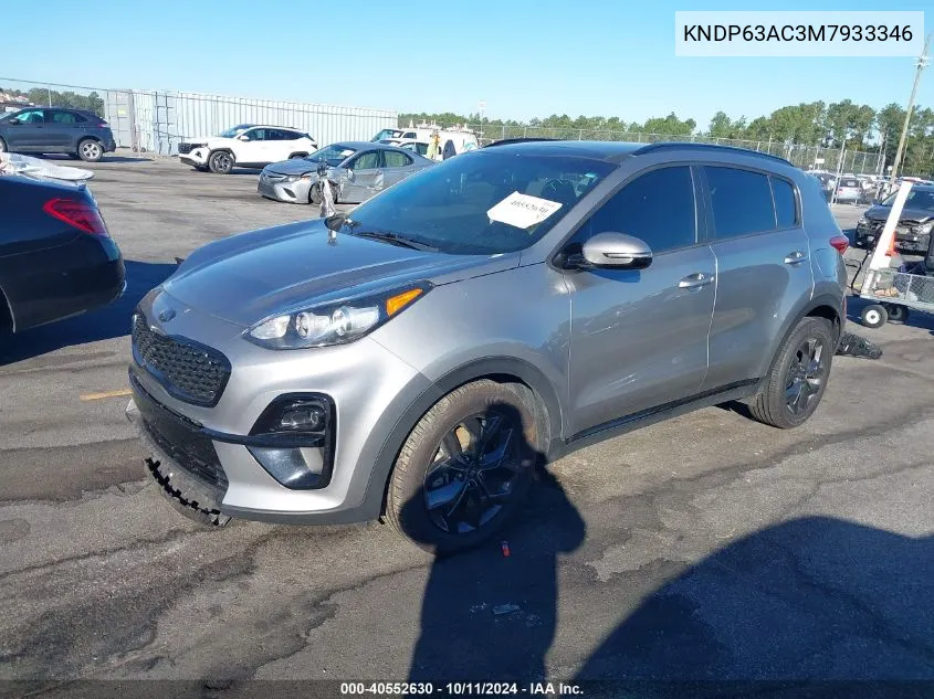 KNDP63AC3M7933346 2021 Kia Sportage S