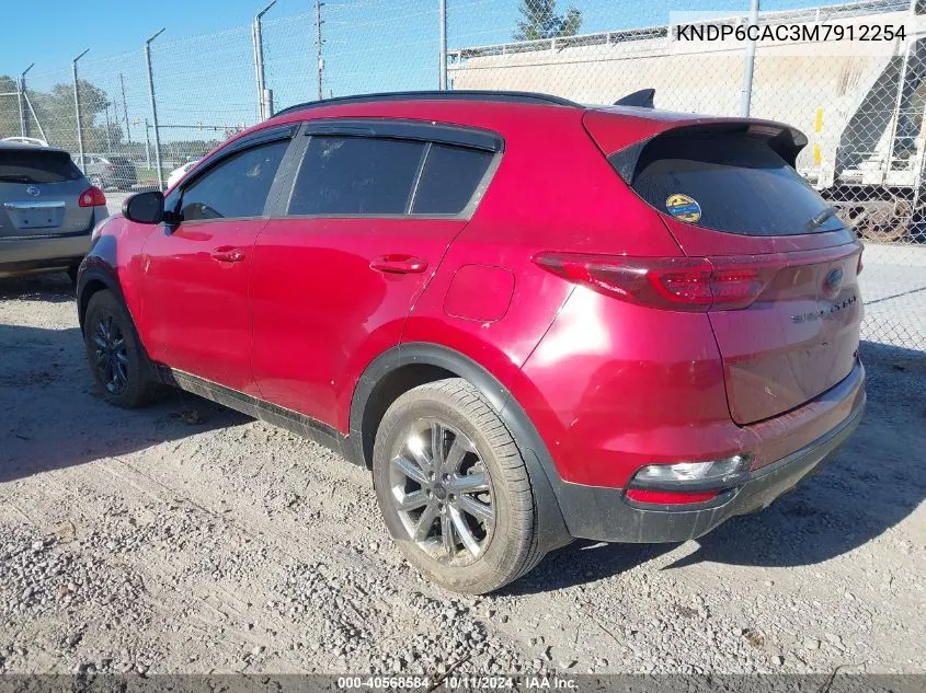 2021 Kia Sportage S VIN: KNDP6CAC3M7912254 Lot: 40568584