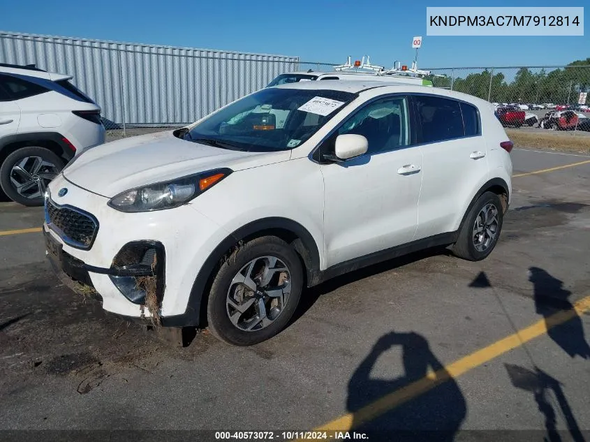 2021 Kia Sportage Lx VIN: KNDPM3AC7M7912814 Lot: 40573072