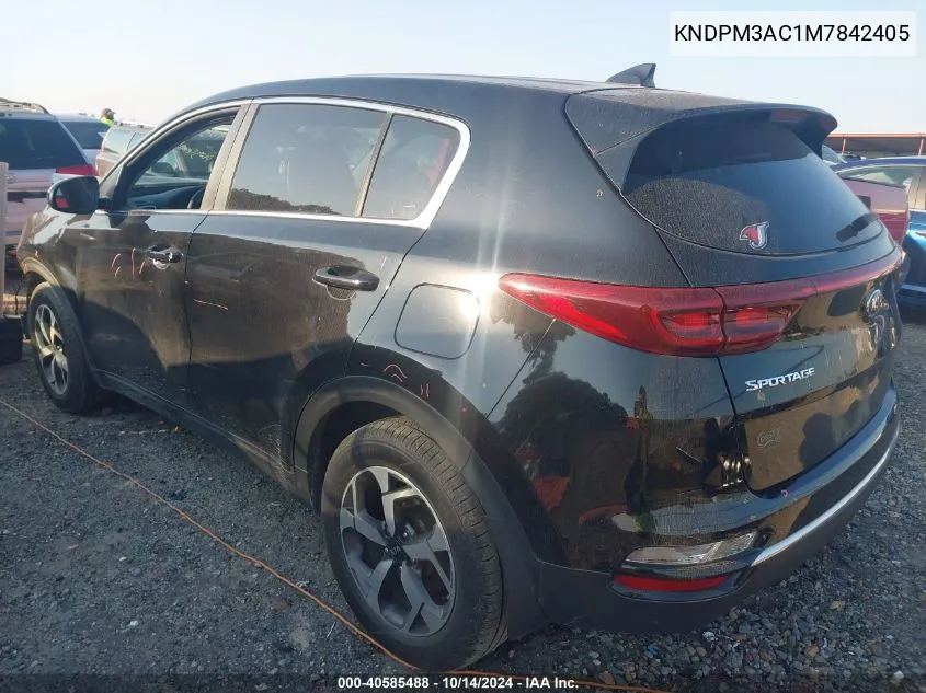 2021 Kia Sportage Lx VIN: KNDPM3AC1M7842405 Lot: 40585488