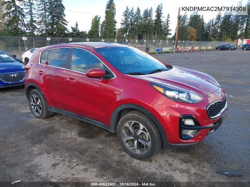 2021 Kia Sportage Lx VIN: KNDPMCAC2M7914308 Lot: 40622402