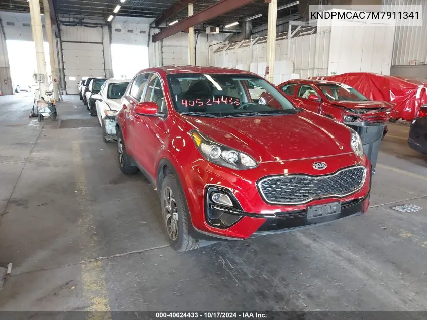 2021 Kia Sportage Lx VIN: KNDPMCAC7M7911341 Lot: 40624433