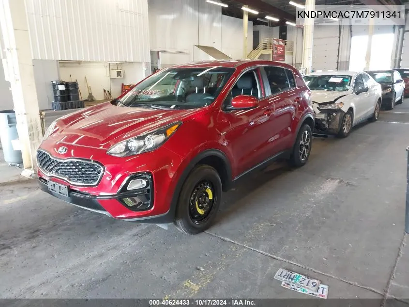 2021 Kia Sportage Lx VIN: KNDPMCAC7M7911341 Lot: 40624433