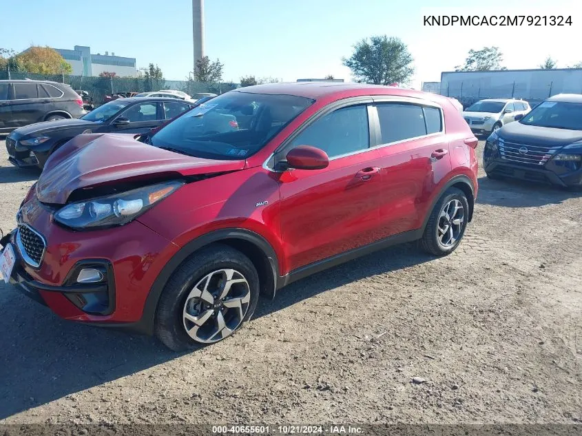 2021 Kia Sportage Lx VIN: KNDPMCAC2M7921324 Lot: 40655601