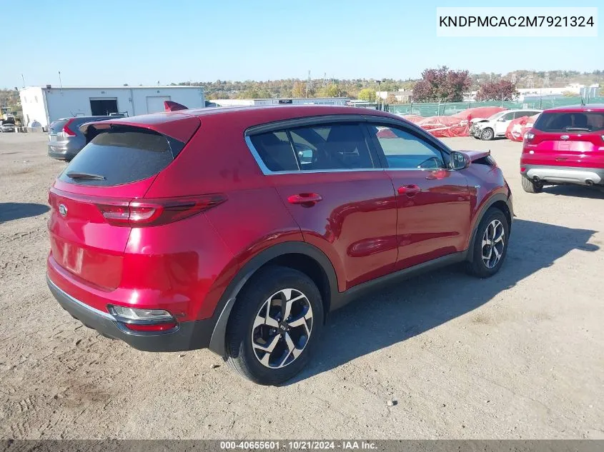 2021 Kia Sportage Lx VIN: KNDPMCAC2M7921324 Lot: 40655601