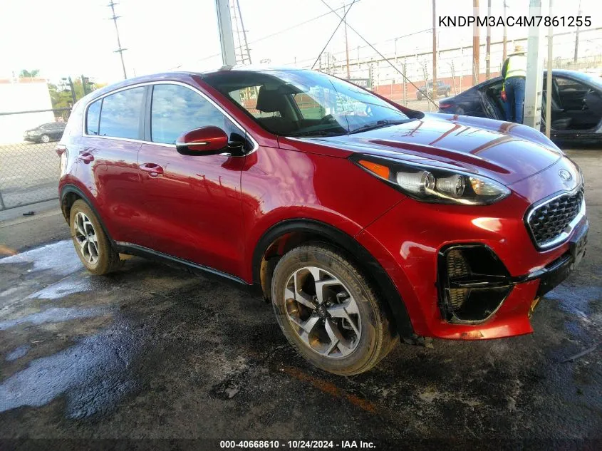 2021 Kia Sportage Lx VIN: KNDPM3AC4M7861255 Lot: 40668610