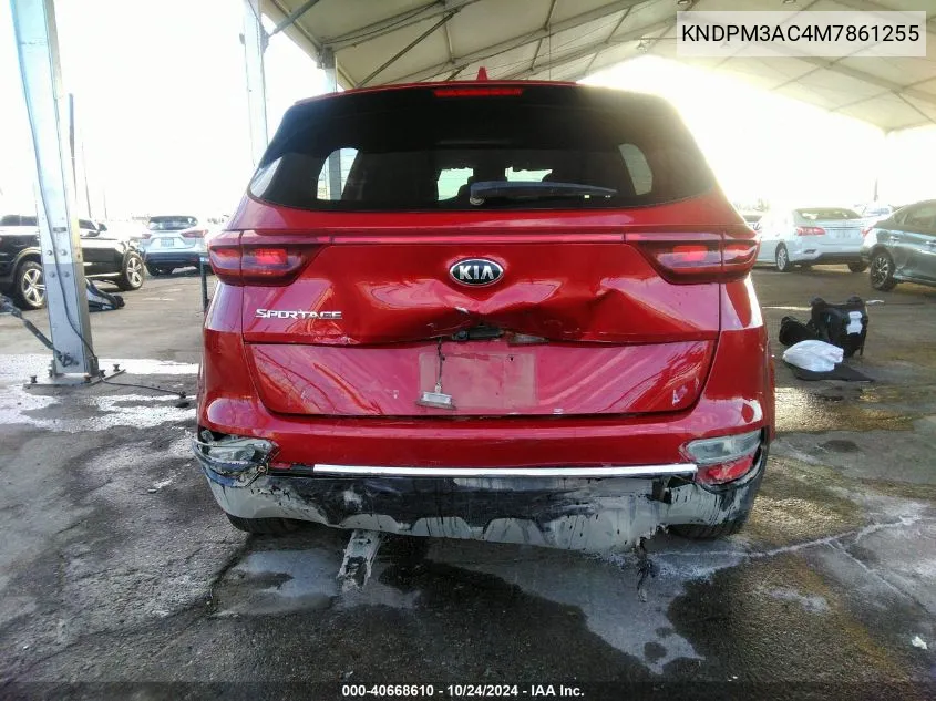 2021 Kia Sportage Lx VIN: KNDPM3AC4M7861255 Lot: 40668610