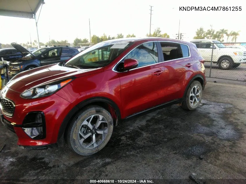 2021 Kia Sportage Lx VIN: KNDPM3AC4M7861255 Lot: 40668610