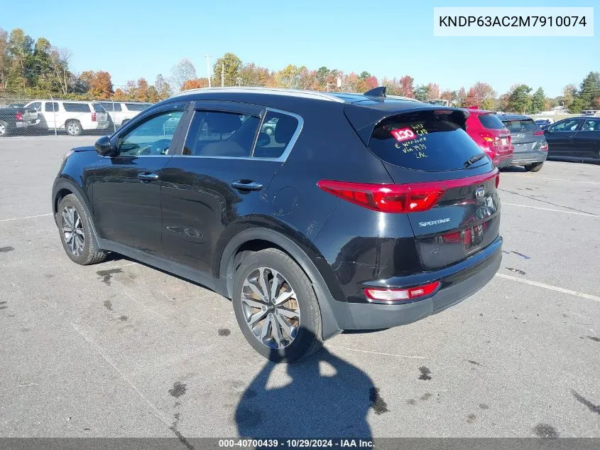 2021 Kia Sportage S VIN: KNDP63AC2M7910074 Lot: 40700439