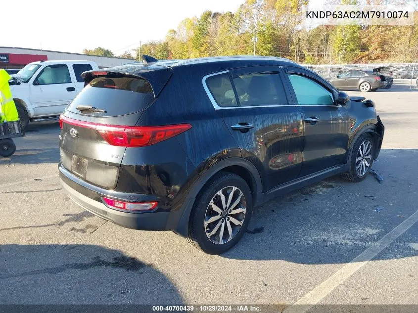 2021 Kia Sportage S VIN: KNDP63AC2M7910074 Lot: 40700439