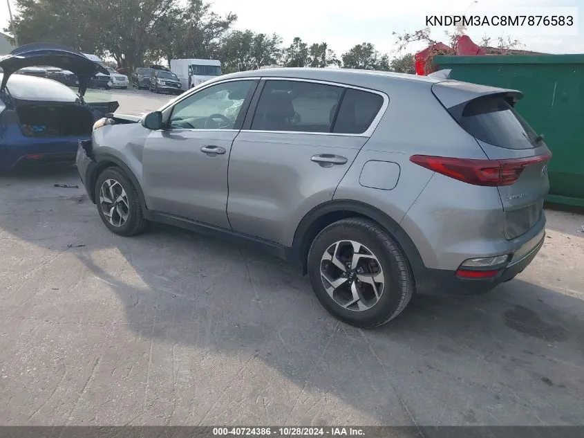 2021 Kia Sportage Lx VIN: KNDPM3AC8M7876583 Lot: 40724386