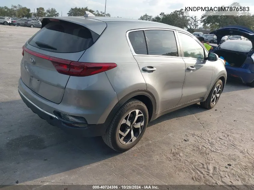 2021 Kia Sportage Lx VIN: KNDPM3AC8M7876583 Lot: 40724386