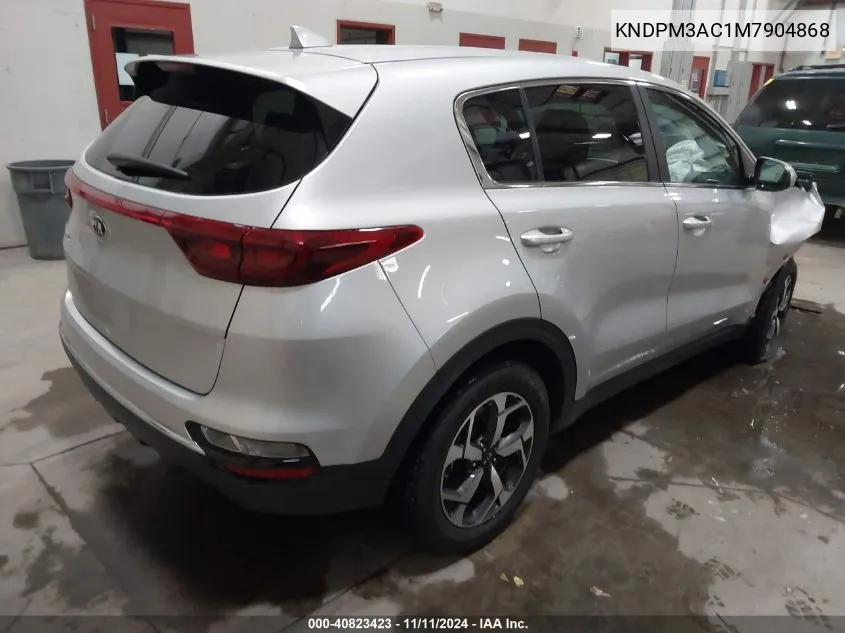 2021 Kia Sportage Lx VIN: KNDPM3AC1M7904868 Lot: 40823423