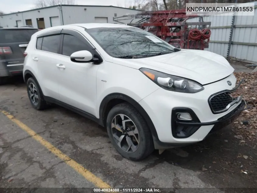 2021 Kia Sportage Lx VIN: KNDPMCAC1M7861553 Lot: 40824388