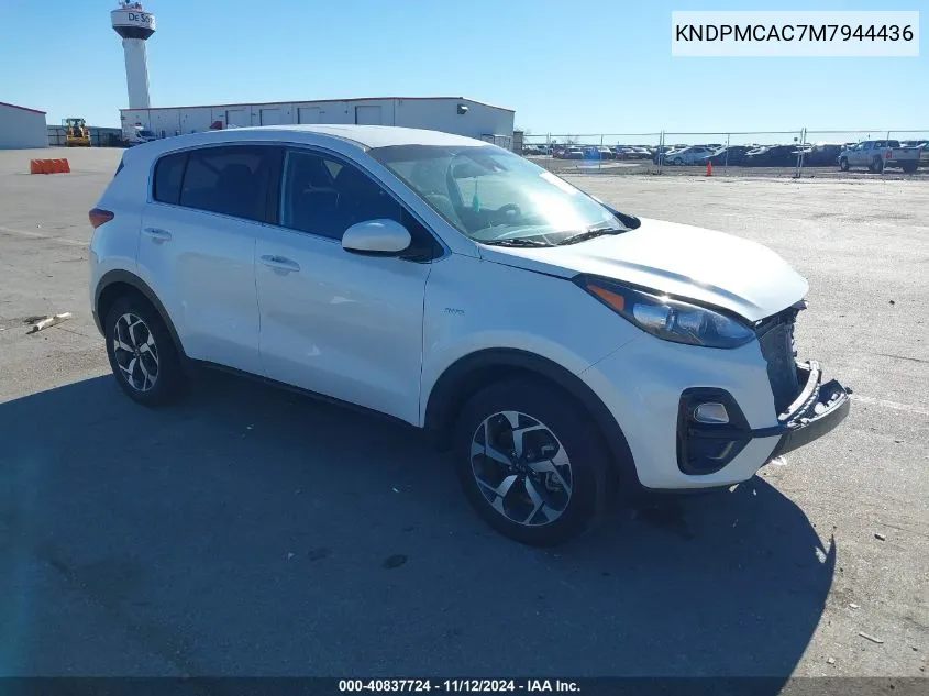 2021 Kia Sportage Lx VIN: KNDPMCAC7M7944436 Lot: 40837724