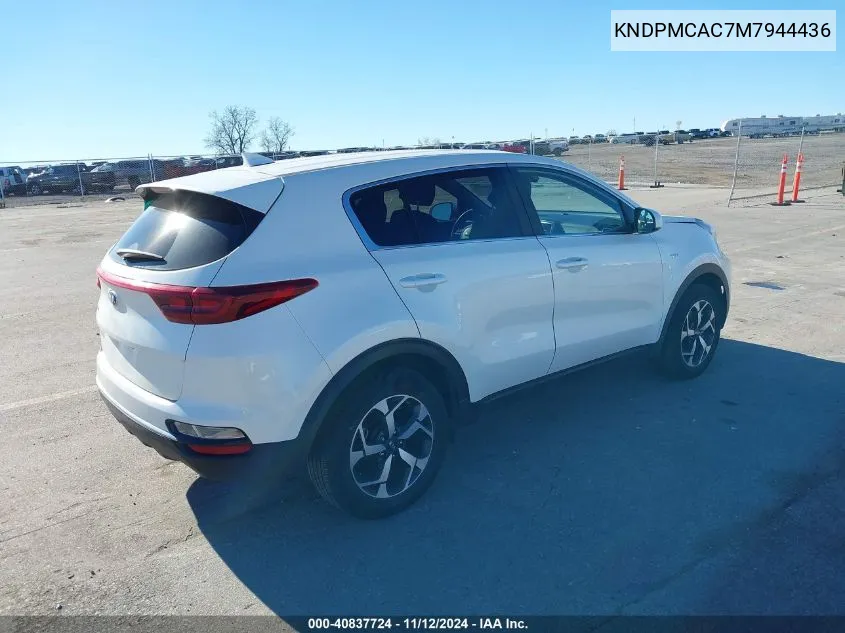 2021 Kia Sportage Lx VIN: KNDPMCAC7M7944436 Lot: 40837724