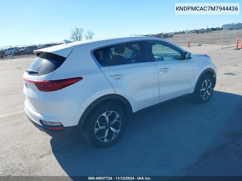 2021 Kia Sportage Lx VIN: KNDPMCAC7M7944436 Lot: 40837724