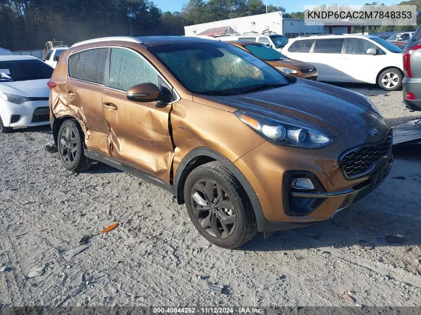 2021 Kia Sportage S VIN: KNDP6CAC2M7848353 Lot: 40844262