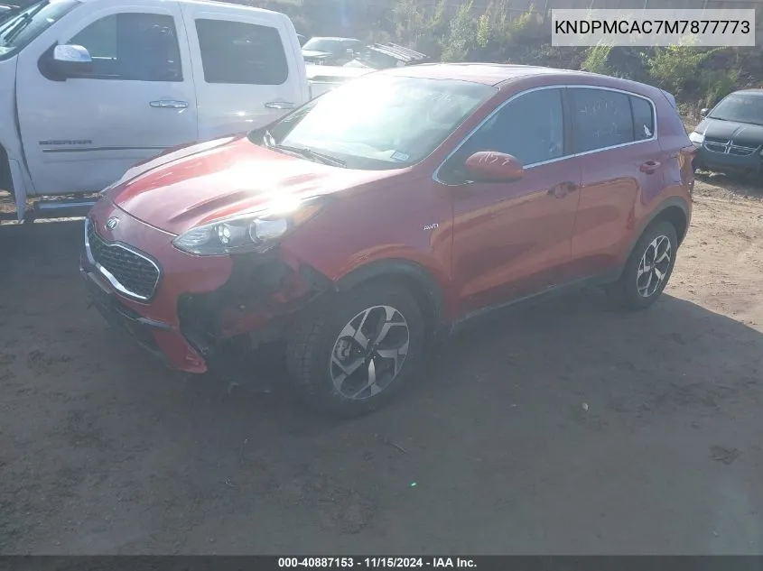 2021 Kia Sportage Lx VIN: KNDPMCAC7M7877773 Lot: 40887153