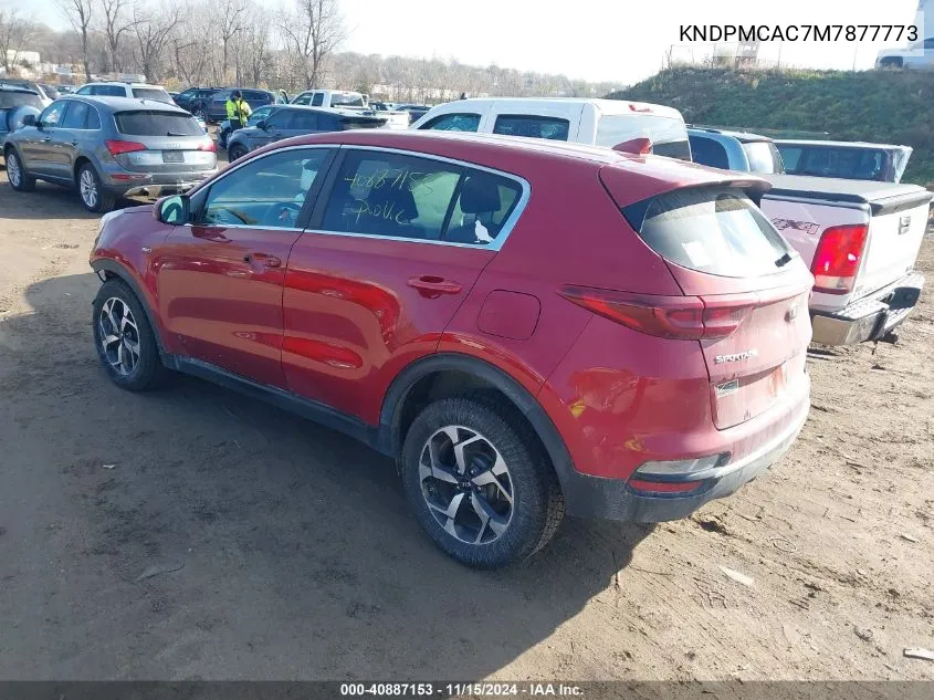 2021 Kia Sportage Lx VIN: KNDPMCAC7M7877773 Lot: 40887153