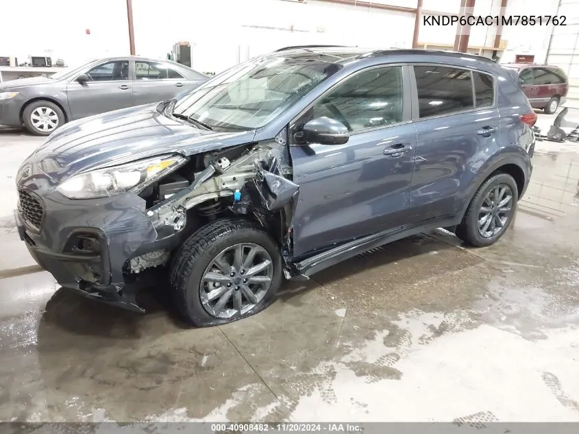 2021 Kia Sportage S VIN: KNDP6CAC1M7851762 Lot: 40908482