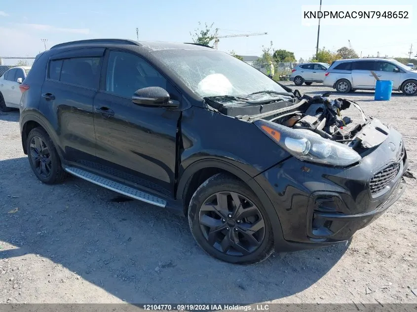 2022 Kia Sportage Lx VIN: KNDPMCAC9N7948652 Lot: 12104770