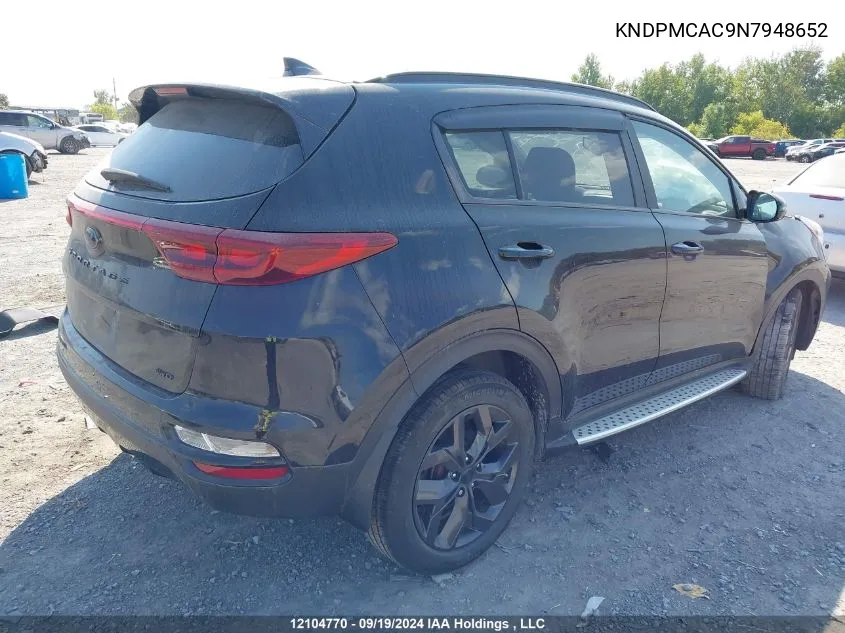 2022 Kia Sportage Lx VIN: KNDPMCAC9N7948652 Lot: 12104770