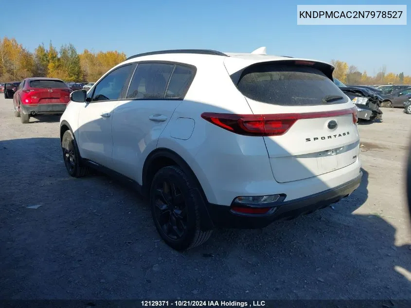 2022 Kia Sportage VIN: KNDPMCAC2N7978527 Lot: 12129371