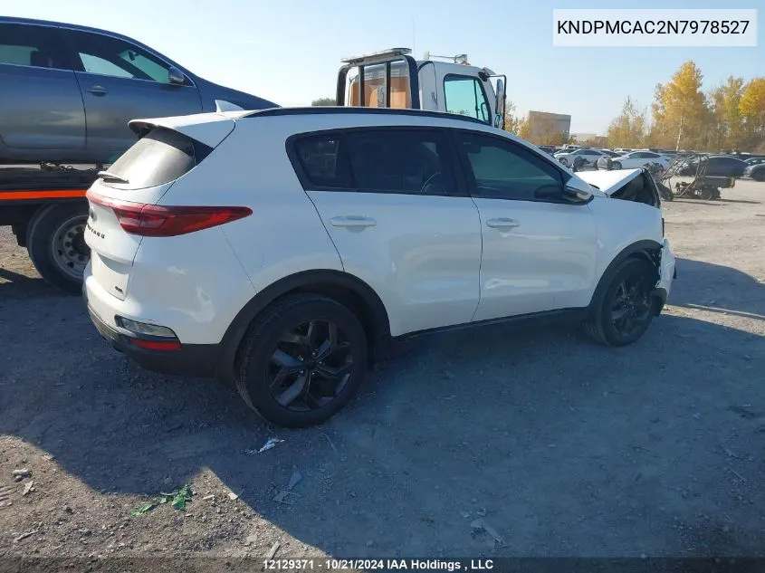 2022 Kia Sportage VIN: KNDPMCAC2N7978527 Lot: 12129371