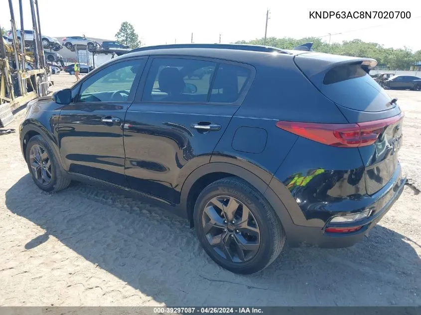 KNDP63AC8N7020700 2022 Kia Sportage Nightfall Edition