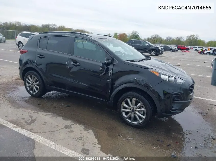 2022 Kia Sportage Nightfall Edition VIN: KNDP6CAC4N7014666 Lot: 39299238