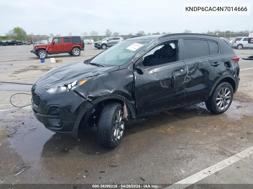 2022 Kia Sportage Nightfall Edition VIN: KNDP6CAC4N7014666 Lot: 39299238