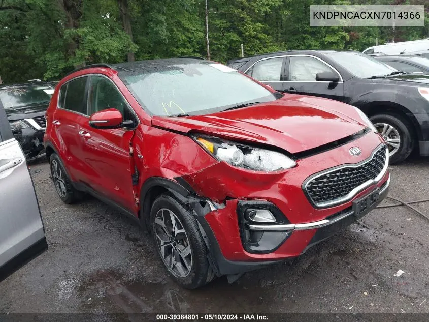 KNDPNCACXN7014366 2022 Kia Sportage Ex