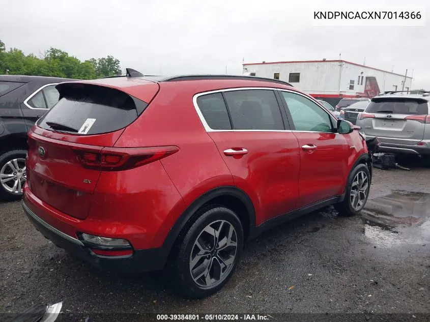 KNDPNCACXN7014366 2022 Kia Sportage Ex