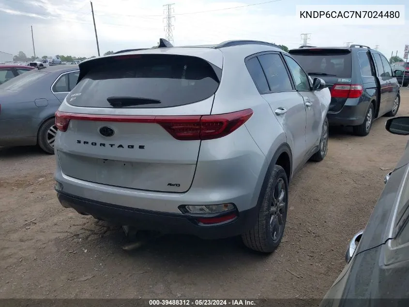 2022 Kia Sportage Nightfall Edition VIN: KNDP6CAC7N7024480 Lot: 39488312