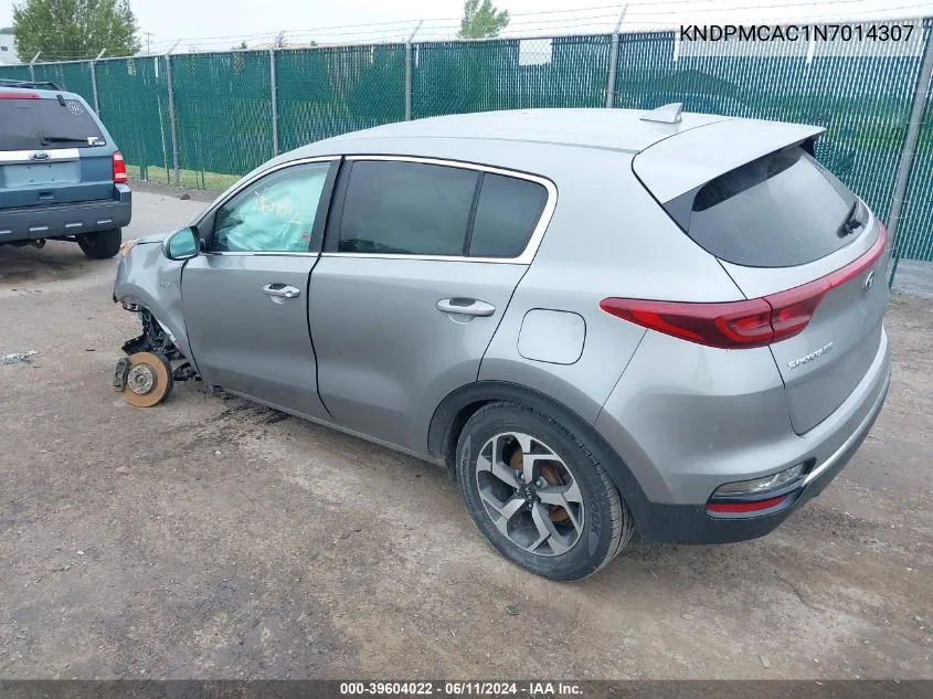 2022 Kia Sportage Lx VIN: KNDPMCAC1N7014307 Lot: 39604022